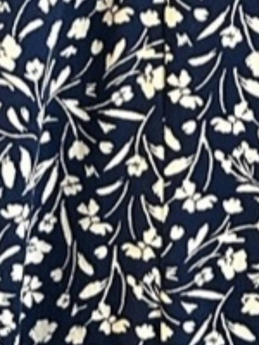 Fortune + Ivy Blue & White Floral V-Neck Dress - Size 2X